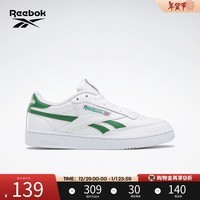 Reebok锐步官方男女CLUB C REVEGE经典复古运动休闲小白鞋板鞋 H04169 37.5