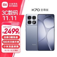 小米Redmi K70至尊版 5g手机 天玑9300+旗舰芯120w快充 小米澎湃OS 学生游戏红米pro手机 冰璃 12GB+512GB