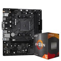 华擎（ASRock）B550M-HDV 游戏办公 主板+AMD 锐龙5 5600 处理器 台式机 CPU 主机CPU 主板CPU套装