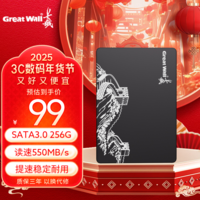 长城（Great Wall）SSD固态硬盘 SATA3.0接口 台式机笔记本电脑通用硬盘 S300系列 256GB SATA3.0固态硬盘