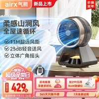 airx气熙 【全新升级】电风扇空气循环扇落地扇家用直流变频四季循环风随温变大风量卧室台地两用360° 新品力荐