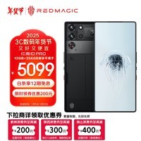 努比亚（nubia）红魔10 Pro 12GB+256GB氘锋透明暗夜 骁龙8至尊版移动平台 1.5K屏下摄像旗舰电竞游戏手机