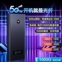 中科巨龙移动随身wifi无线wifi无限流量2024款无线网流量随行便携式三网通充电宝二合一上网神器 三网通双频wifi6+5Ghz+10000毫安电池