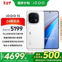 iQOO 13【国家补贴】 16GB+1TB 传奇版 骁龙8至尊版 2K护眼屏 120W快充长续航 5G电竞手机