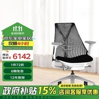 赫曼米勒（HERMAN MILLER）Sayl 人体工学椅 家用学习电脑椅 个性款 黑色 带腰托 送礼佳选