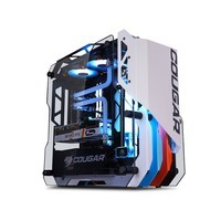 骨伽 电脑机箱 开放式水冷 中塔式侧透机箱 支持ATX主板 小开拓者S白色