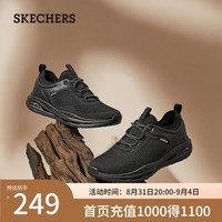 斯凯奇（Skechers）男士一脚蹬户外休闲鞋210480 全黑色/BBK 40