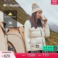 Columbia哥伦比亚户外情侣鹅绒700蓬金点热能保暖羽绒背心WE8416 278（男女同款） L(180/100A)