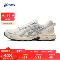 亚瑟士ASICS跑步鞋女鞋减震耐磨运动鞋 GEL-VENTURE 6 透气越野跑鞋 白色/灰色 39