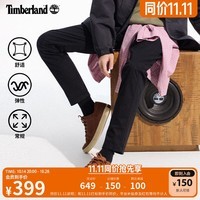 添柏岚（Timberland）官方男装长裤卡其裤休闲弹性修身锥形|A2A49 A2A49001/黑色（32） 31