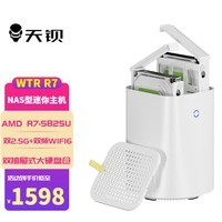 天钡WTR R7迷你主机 桌面PC新品电脑整机NAS软路由双2.5G网口双通便插硬盘仓WIFI6双频 AMD R7-5825U处理器 准系统【无内存硬盘】 双2.5G+WIFI6