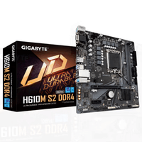 技嘉H610M-S2 DDR4 主板 支持12代 13代G系列 i3 i5CPU （ LGA 1700） H610M-S2 DDR4