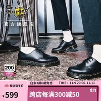 马丁（DR.MARTENS）1461 Vegan 男女款秋季舒适百搭通勤休闲黑色单鞋 黑色 36