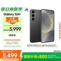 三星Samsung Galaxy S24+ AI手机 5000万像素 游戏手机 拍照手机 12GB+512GB 水墨黑 国家政府补贴