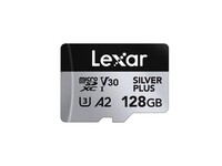 雷克沙（Lexar）128GB TF(MicroSD)存储卡 V30 4K 读205MB/s 大疆Pocket 4P适配兼容 影石Luna内存卡(SILVER PLUS)