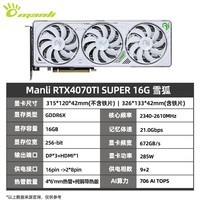 Manli 4070TiSԿ GeForce RTX 4070 Ti SUPER 16GB DLSS 3 AiȾ̨ʽϷԿ RTX 4070tisuper 16G ѩ