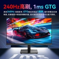 泰坦军团 24.5英寸 2K 240Hz FastIPS 快速液晶屏 1msGTG HDR硬件低蓝光 95%P3 游戏电竞电脑显示器 P2510S