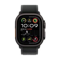 Apple/苹果 Watch Ultra 2 智能手表GPS+蜂窝款49 毫米黑色钛金属表壳黑色野径回环式表带M/L MXDR3CH/B