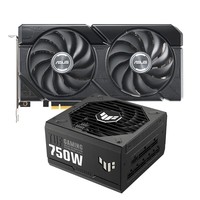 华硕【显卡+电源套装】Dual  RTX4070S O12G EVO显卡+TUF-GAMING-750G装弹手金牌全模组电源原生ATX3.0