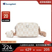 Champion美国冠军斜挎包男女 潮流休闲时尚单肩包24SSP21 卡其色 MIC