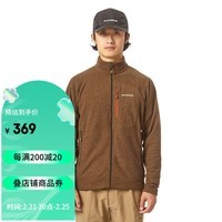 mont·bell 户外抓绒衣冲锋衣内胆男轻薄开衫内搭保暖上衣 1114432 深棕色 DBN-C L