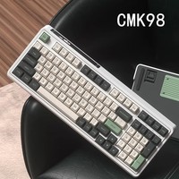 腹灵CMK98 无线三模2.4G蓝牙热插拔机械键盘电竞有线USB游戏背光 Box红轴V2- 海盐柠檬配色 三模 【2.4G+蓝牙+有线】 98键