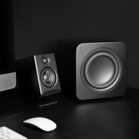 声擎【国家补贴】Sub6 电脑音响低音炮重低音 6英寸有源低音炮音箱喇叭 家用电视低音炮大音量 绸缎黑