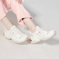 斯凯奇（Skechers）机甲鞋2代丨男女同款老爹鞋秋季运动情侣跑步复古潮流增高休闲鞋 【女款】NTRD 自然色/红色 35.5