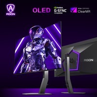 AOC 26.5英寸 2K OLED原生 10Bit屏 240Hz 0.01ms 出厂校色 AGLR技术 硬件低蓝光 游戏电竞显示器 AG276QZD