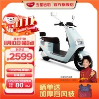 五星钻豹电动车72V20AH电动摩托车外卖电瓶车1200W大功率新款牛系电摩 N6 梦幻冰晶绿/亮光帝金/金属钛银