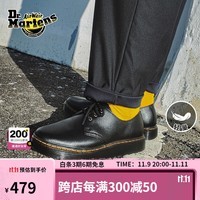 马丁（DR.MARTENS）Zavala Lo男女秋舒适百搭轻量软皮黑色薄底女单鞋 黑色 41