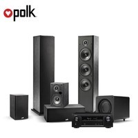 普乐之声（Polk）T系列5.1家庭影院 落地主音响 环绕中置 客厅电视音箱组合套装天龙4K蓝牙功放 T系列5.1套装+天龙250功放