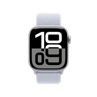 Apple/苹果 Watch Series 10 智能手表GPS款42毫米银色铝金属表壳青云色回环式运动表带MX1L3CH/B