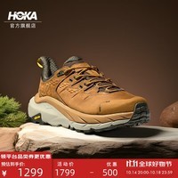 HOKA ONE ONE男女款秋冬卡哈低帮徒步鞋KAHA LOW GTX户外防水版 蜜色/麦青色-男 44