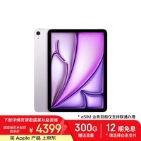 Apple/苹果iPad Air 11英寸 M3芯片2025年款 平板电脑 (256GB eSIM版)紫色