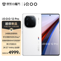 iQOO 12 Pro 第三代骁龙8 大底追光主摄 2K 144Hz E7屏 电竞旗舰手机 传奇版 16GB+256GB