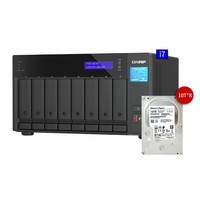 QNAP六盘位TVS-h874T雷电4Type-C 端口双2.5G网口网络存储NAS TVS-h874T-i7（10T*8）