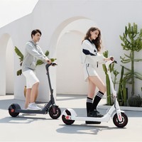 bremer电动滑板车可折叠两轮小型便携电动车成人学生代步车踏板车 R2白-续航20公里