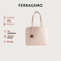 菲拉格慕（Ferragamo）女白色购物袋小号0772068礼物送女友