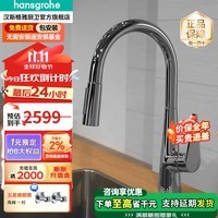 汉斯格雅（Hansgrohe） 厨房龙头洗碗池洗菜盆水池水槽龙头冷热水抽拉 达丽丝72813007