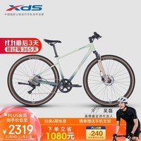 喜德盛（xds）【吴磊推荐】跨界山地车GR500禧玛诺10速变速X6铝合金车架兼顾越 碧绿墨 700C*420mm（适合身高155-170）