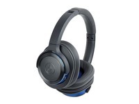 铁三角 WS660BT 重低音便携式头戴耳机 立体声 音乐HIFI耳机 蓝色