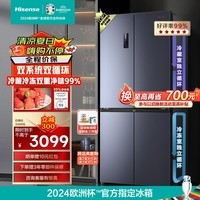 海信（Hisense）510升冰箱四开门十字对开门家用 电冰箱超薄嵌入式风冷无霜智能变频 双系统双循环【503升级款】 BCD-510WMK1DPJ