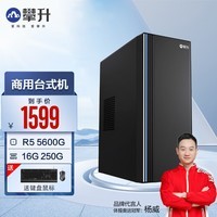 攀升睿龙T4 AMD锐龙R5 5600G/R7 5700G办公商用设计游戏台式机电脑主机整机wifi 配置二R5 5600G 16G 256G WiFi