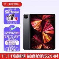 Apple iPad Pro 11英寸平板电脑 2021年款 M1芯片 128GB WiFi版 深空灰色 原封未激活 苹果官翻海外版