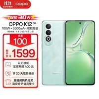 OPPO K12 5G 12GB+256GB 青云 100W+5500mAh续航组合 第三代骁龙7旗舰芯 直屏新款游戏智能学生 AI手机