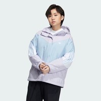 阿迪达斯adidas女冬季常规款鸭绒530蓬浅紫连帽羽绒服  IU4784 M