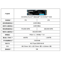 铠侠RC20/SD10/SE10 固态硬盘 m.2接口NVME适用笔记本台式机电脑SSD 铠侠SD10 1TB PCIe4.0 长效耐用 官方标配+散热片套装