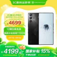 努比亚（nubia）红魔10 Pro 12GB+256GB暗夜骑士 骁龙8至尊版移动平台 1.5K屏下摄像 旗舰电竞游戏手机 国家补贴