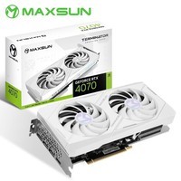 铭瑄（MAXSUN）GeForce RTX4070电竞之心12GOC电竞游戏DLSS3台式电脑显卡 RTX4070终结者 12G
